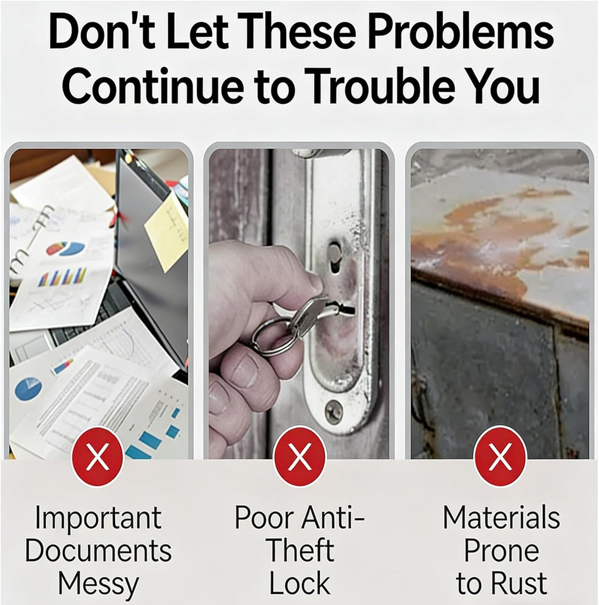 Coast Lunosrbk Lockable Desktop File Cabinet