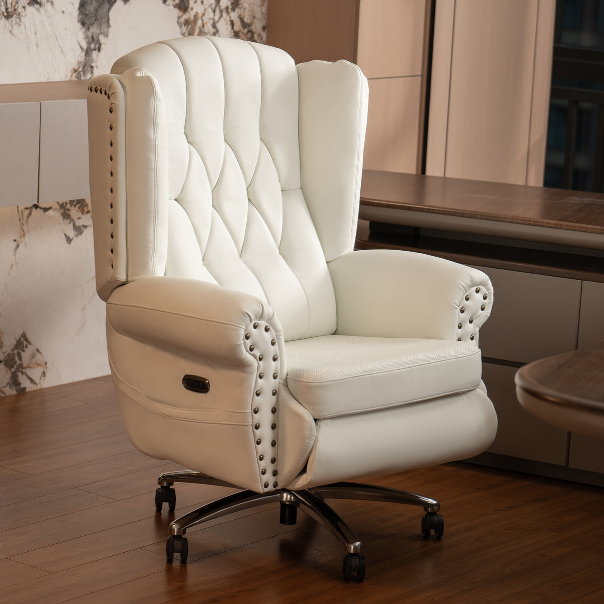 Mason Power Recliner Chair(White)