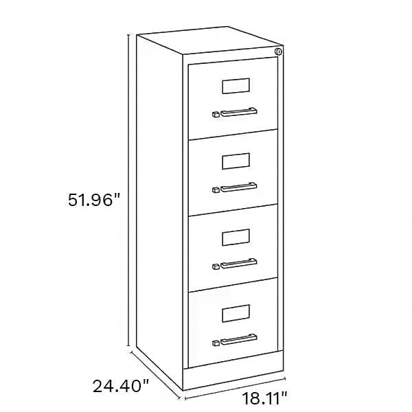 Bowen 4-Drawer Vertical Legal File Cabinet