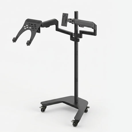 WS-40 Mobile Workstation with Monitor Arm and Keyboard Tray