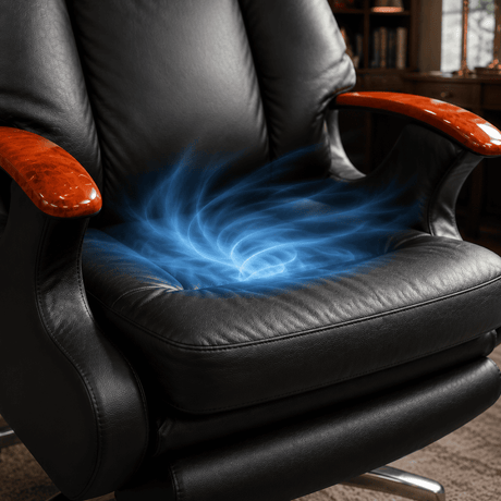 ARVEN Premium Leather Executive Chair – Rendering 1