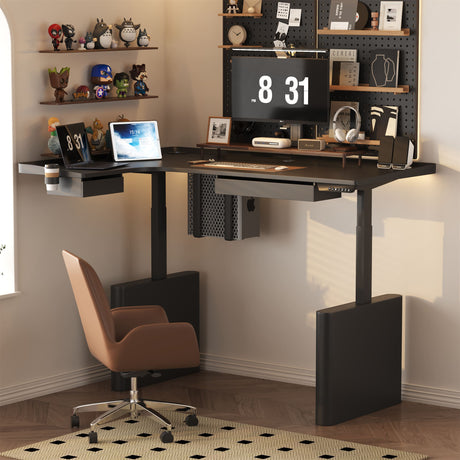 Cameron L shaped Standing Desk - height