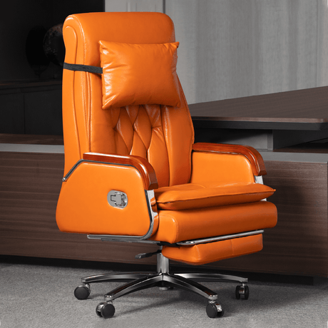 Cameron Massage Office Chair - cocoabrown