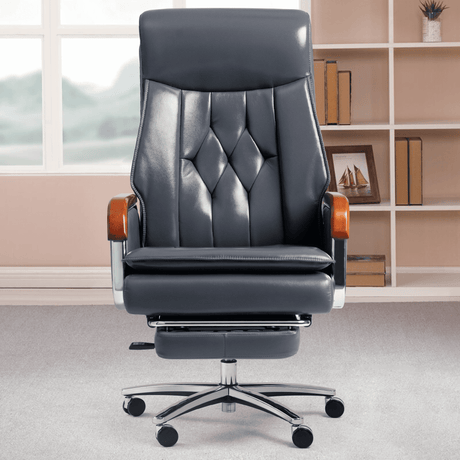 Cameron Massage Office Chair - grey in the office