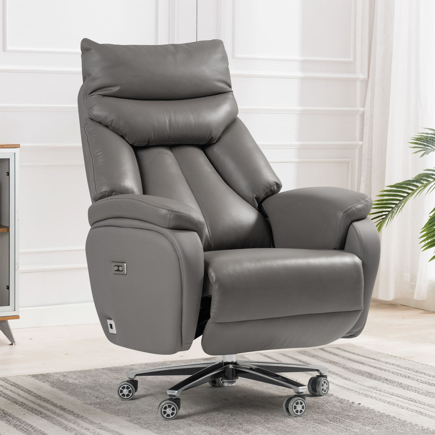 Scene of Coast Power Office Recliner Chair-gray
