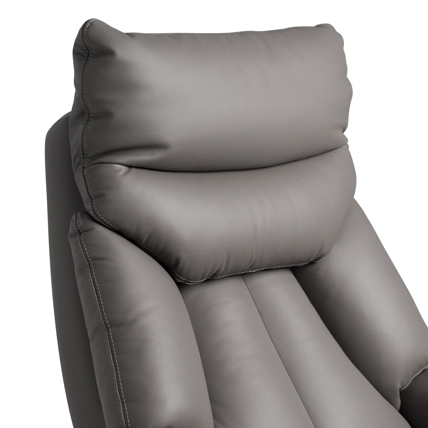 Coast Power Office Recliner Chair-gray-leather