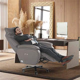 Coast Power Office Recliner Chair-gray-display
