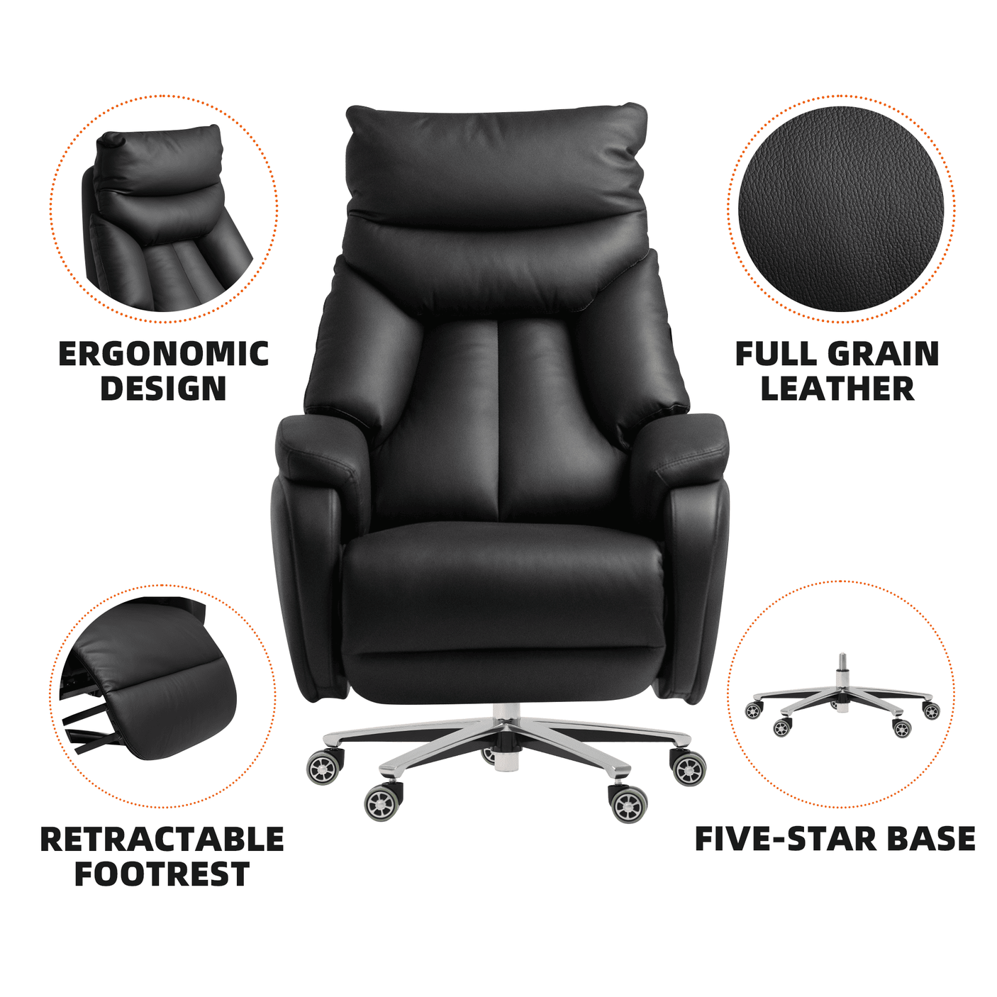 Sillón reclinable Coast Power