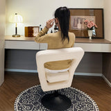 Diana Leather Foldable Swivel Desk Chair