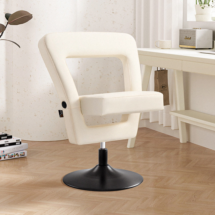 Diana Leather Foldable Swivel Desk Chair