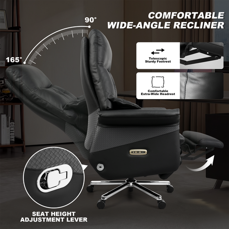 Ennio Massage Power Recliner Office Chair