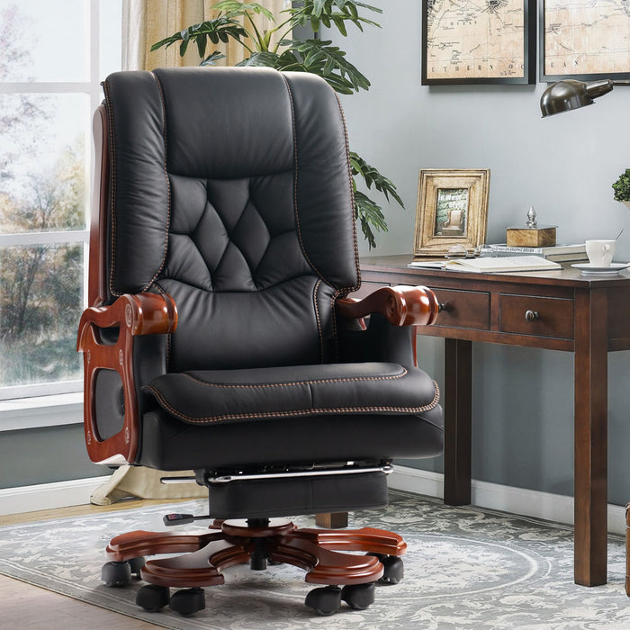 Evan Massage Office Chair-black in the office