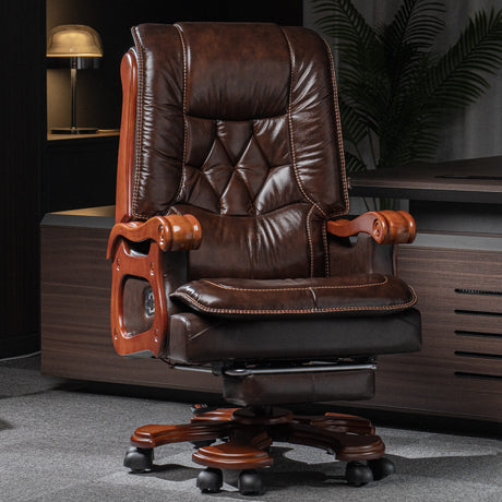Evan Massage Office Chair-coffee