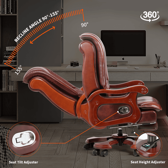 Evan Massage Office Chair-sunflower-recline angle