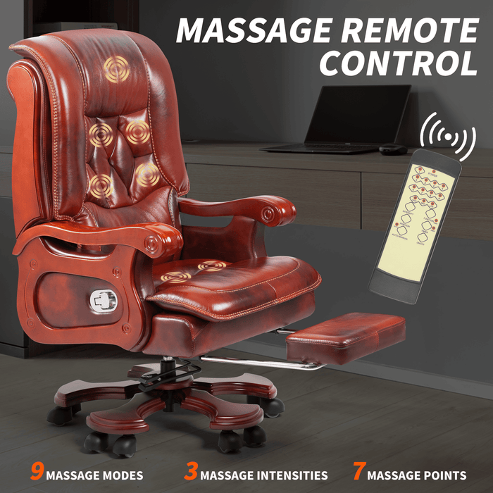 Evan Massage Office Chair-sunflower-massage control