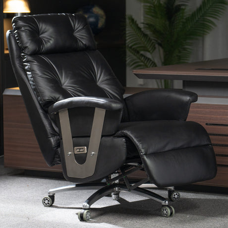 Freya Power Recliner Chair-black in the office