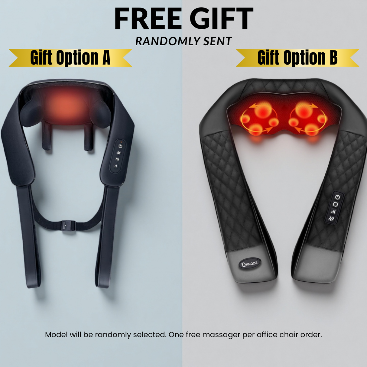 🎁 FREE MASSAGER INCLUDED-Neck and Back Massager with Heat