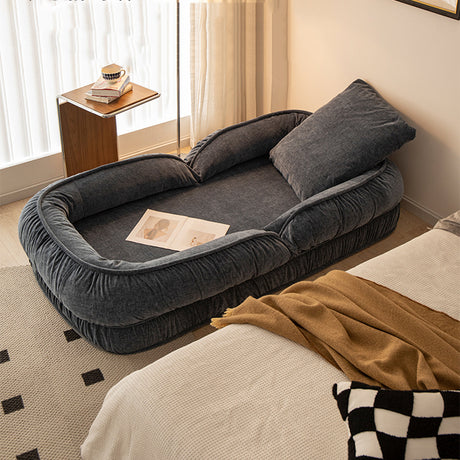 Louann Cozy Folding Sofa Bed-blue-display