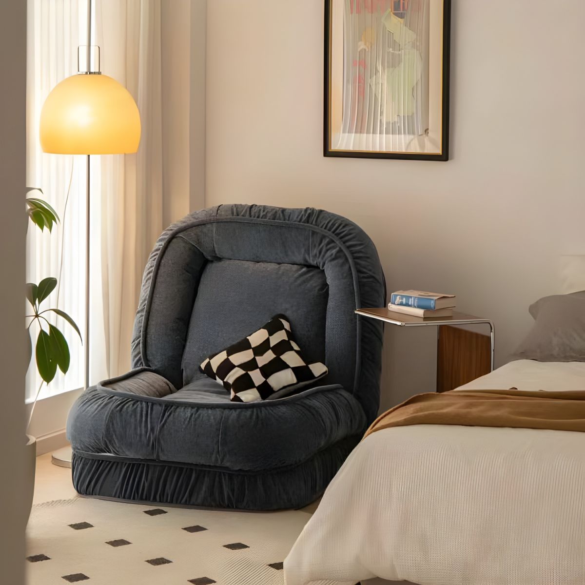 Gray-Louann Cozy Folding Sofa Bed