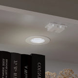 Luca White LED Illuminated Glass Door Display Cabinet