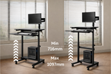 WS-790 Ergonomic Mobile Standing Desk
