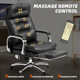 Vane Massage Office Chair -black-massage control