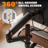 WS-40 Mobile Workstation with Monitor Arm and Keyboard Tray