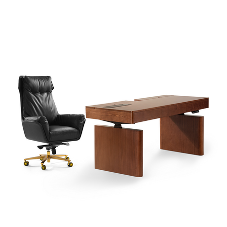 Austin Upholstered Chair + Cellier Standing Desk Bundle