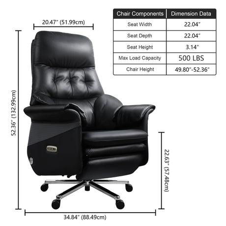 Ennio Massage Power Recliner Office Chair