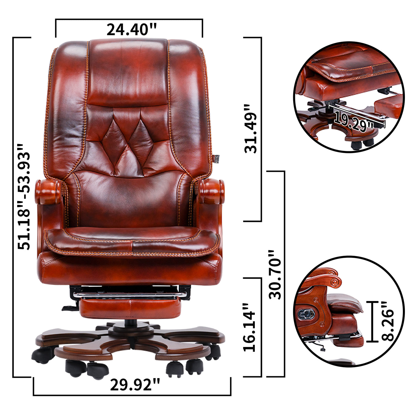 Evan Massage Office Chair (Sun Flower)