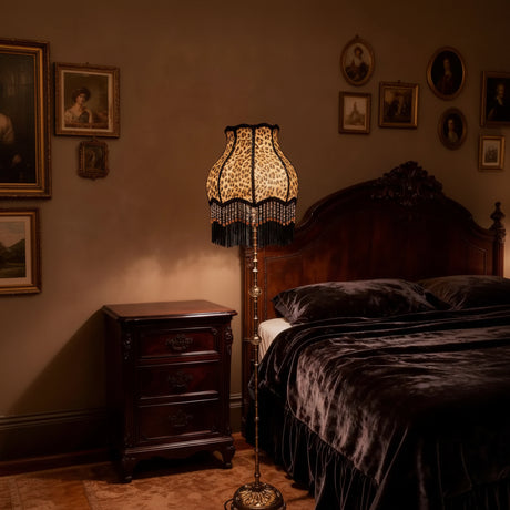 Jones Handmade Leopard Print Floor Lamp