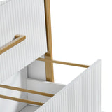 Fluted Under Desk Storage Drawer - 2 Drawers File Cabinet
