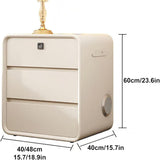 Smart Under Desk Storage Drawer - Nightstand with 3 Drawers