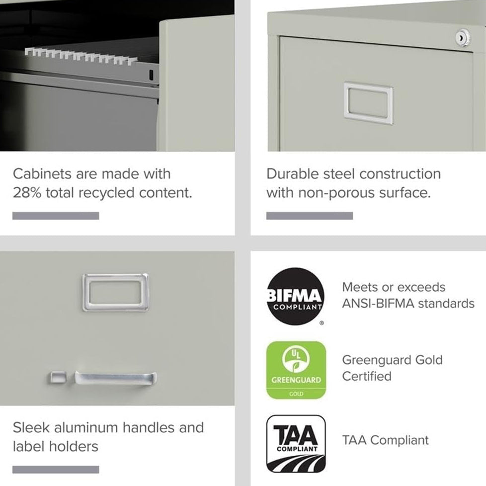 Bowen 4-Drawer Vertical Legal File Cabinet