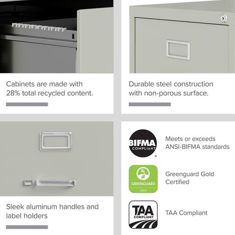 Bowen 4-Drawer Vertical Legal File Cabinet