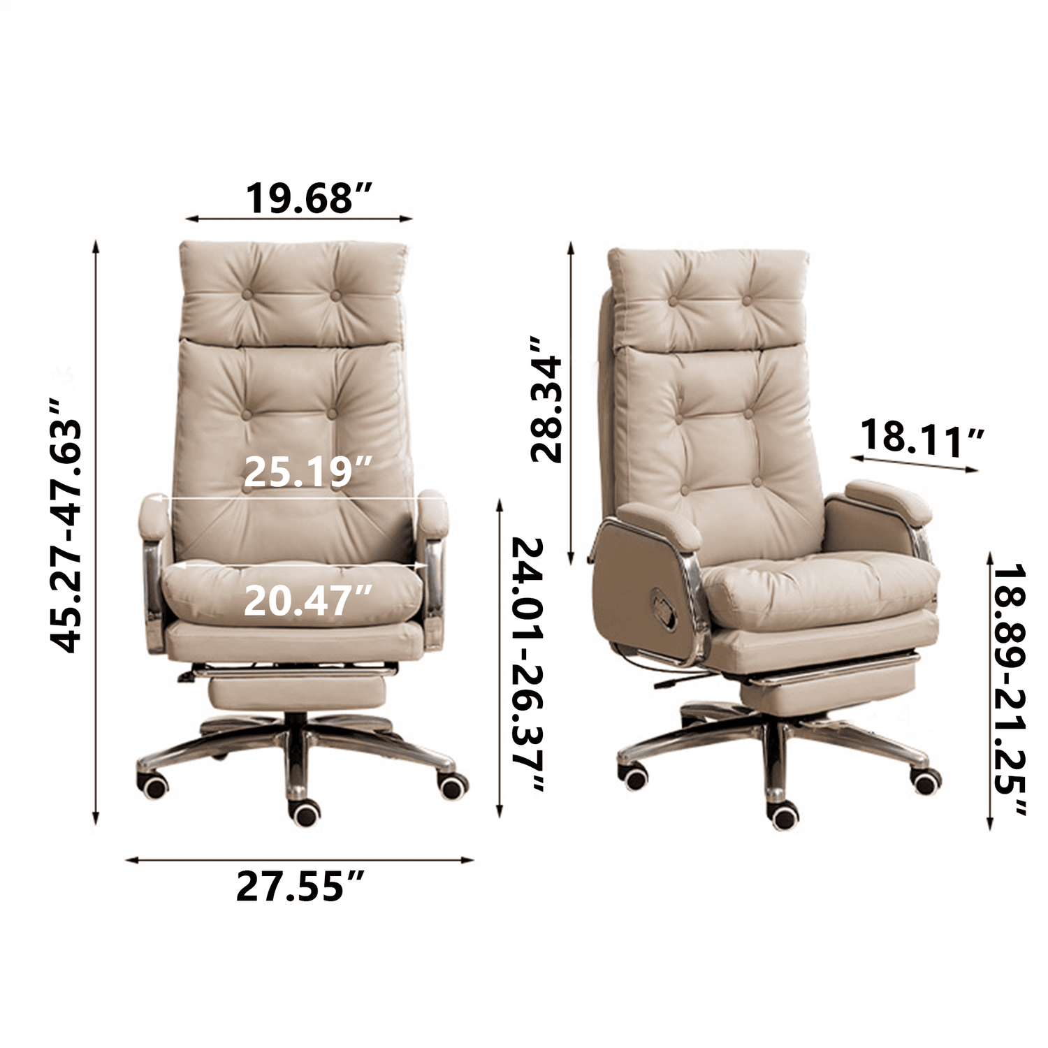 Willy Modern Upholstered Executive Office Chair Leather Willy Modern Upholstered Executive Office Chair Leather