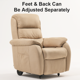 backrest and footrest can be independently adjusted